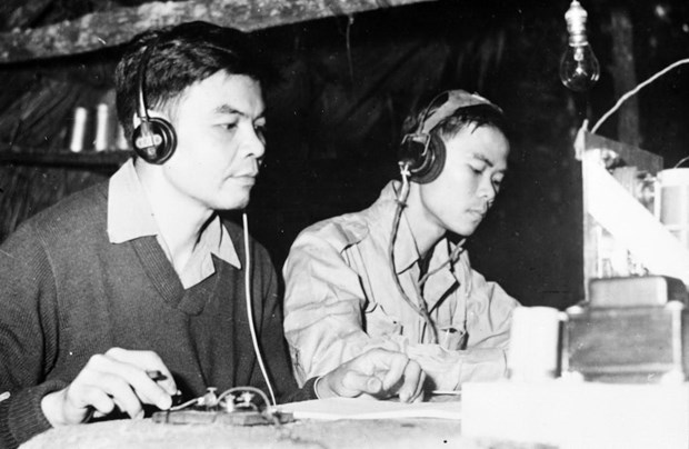 Technicians of the Liberation News Agency worked during the anti-American resistance war (Photo: VNA)