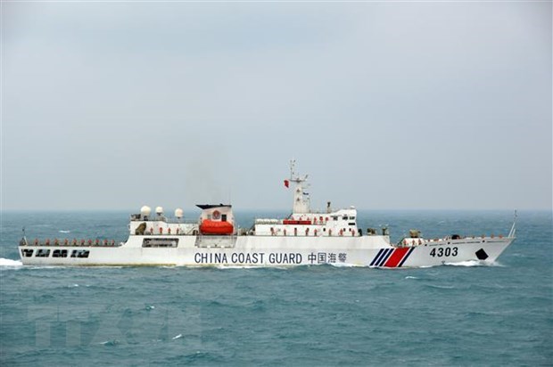 China’s ship 4303 joining the patrol (Photo: VNA)