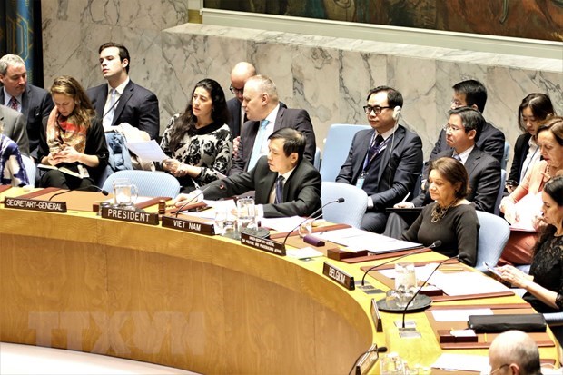 Vietnam chairs an open discussion on Palestine-Israel situation in January. (Photo: VNA)