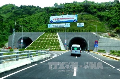 The southern gate of Deo Ca Tunnel (Photo: VNA)