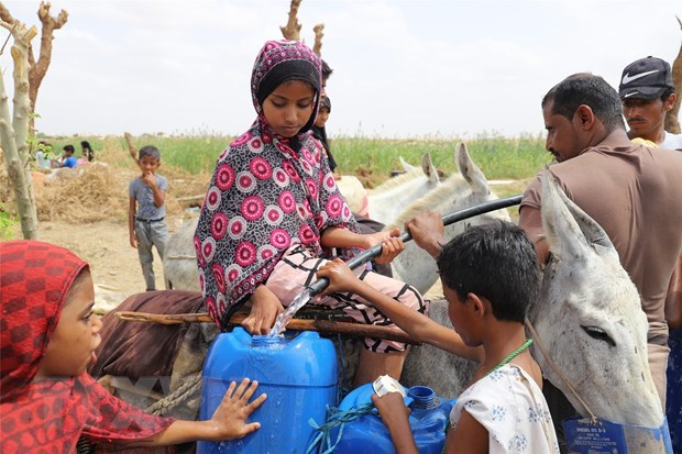 Sixteen million Yemenis are poised to go hungry this year (Photo: AFP/VNA)