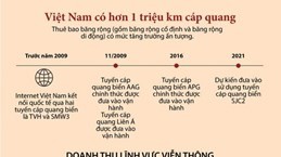 Việt Nam hiện có hơn 1 triệu km cáp quang