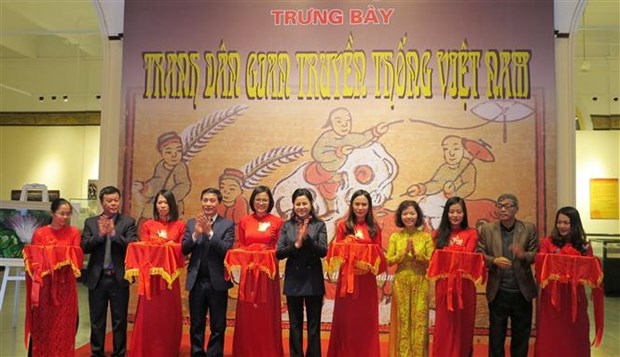 The exhibition, from January 20 to the end of April, is jointly held by the Hai Phong Museum and the Vietnam National Fine Arts Museum. (Photo: VNA)