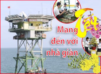 Mang Tết đến với nhà giàn