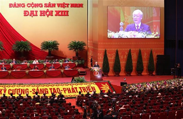 Party General Secretary and State President Nguyen Phu Trong speaks at the ceremony (Photo: VNA)