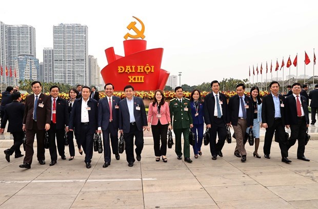 Delegates to the the 13th National Party Congress (Photo: VNA)