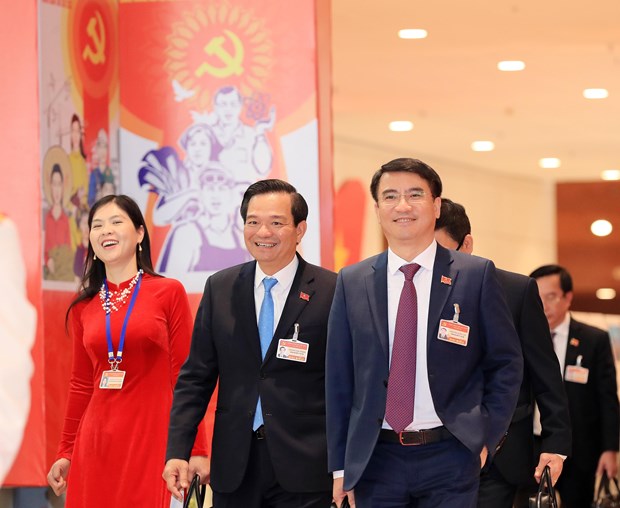 Delegates to the 13th National Party Congress, which is taking place in Hanoi from January 25 to February 2 (Photo: VNA)