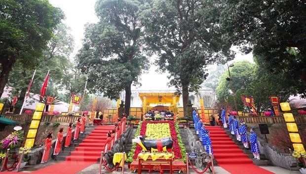 At Kinh Thien Palace (Photo: VNA)