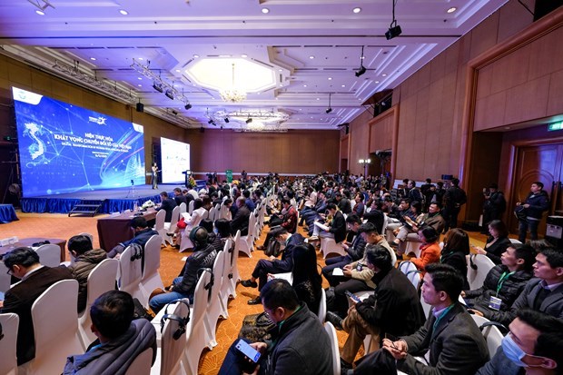 The opening ceremony of the Vietnam Internet Day 2020 on December 16 (Photo: VNA)