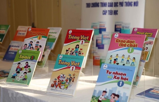 Some of new textbooks for first graders (Photo: VNA)