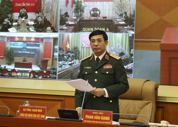 Thượng tướng Phan Văn Giang chủ trì giao ban đầu Xuân toàn quân