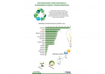 Vietnam ranks third regionally in renewable energy transformation