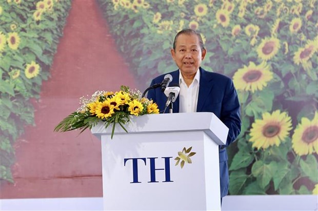 Deputy Prime Minister Truong Hoa Binh addresses the ceremony (Photo: VNA)