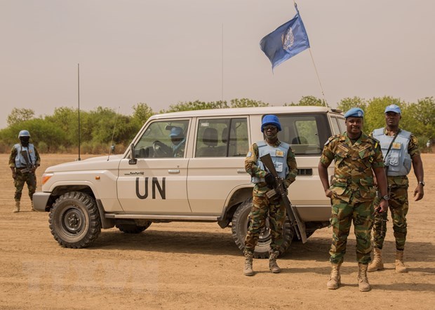 UN peace-keeping forces in Leer, South Sudan (Photo: AFP/VNA)