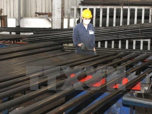 Hoa Phat's steel production at its facility in Dung Quat, Quang Ngai. (Photo: VNA)