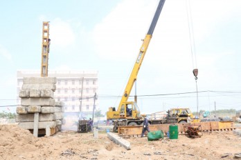 Construction work progress ensured