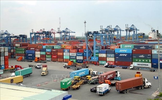 Import-export activities in Sai Gon port (Photo: VNA)