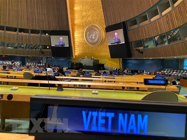 A meeting of the United Nations General Assembly (Photo: VNA)