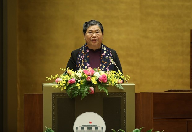 Standing Vice Chairwoman of the NA Tong Thi Phong (Photo: VNA)