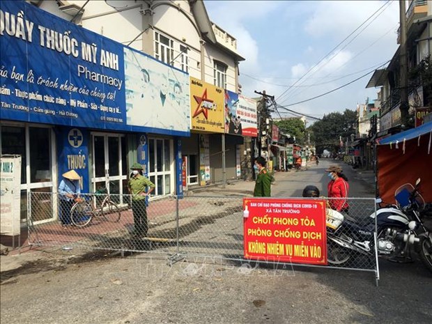 A lockdown site in Hai Duong province, which endured the hardest of the third wave of COVID-19 outbreaks in Vietnam (Photo: VNA)