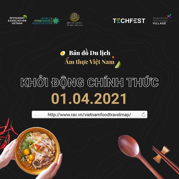 The Vietnam Food Travel Map project has been unveiled (Photo: Facebook of the Restaurant Association of Vietnam)