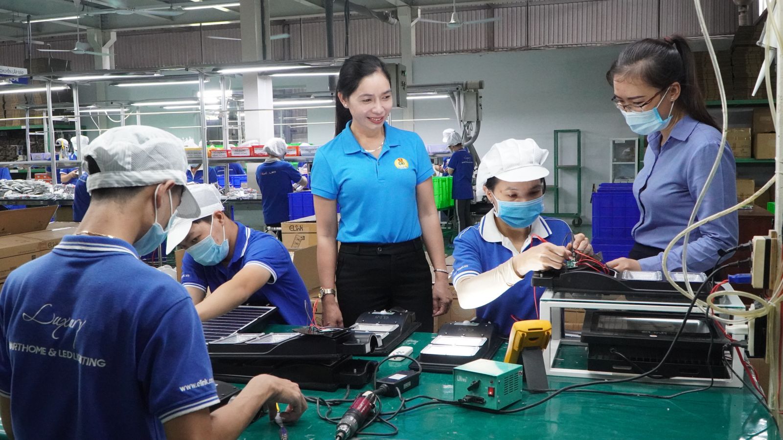 Worker produce at Sang Viet Production - Trading Joint Stock Company