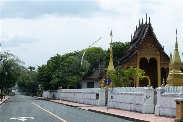 Empty street in Luang Prabang, Laos (Photo: xinhua/VNA)