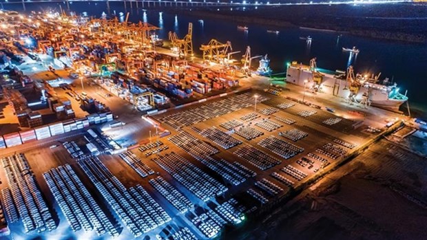 The Port of Hai Phong JSC recorded a growth of 41.7 percent in profit after tax in Q1. (Photo: haiphongport.com.vn)