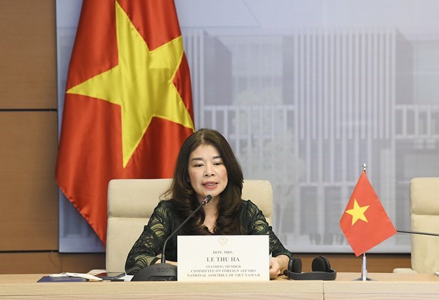 Standing member of the NA Committee for External Relations Le Thu Ha (Source: quochoi.vn)