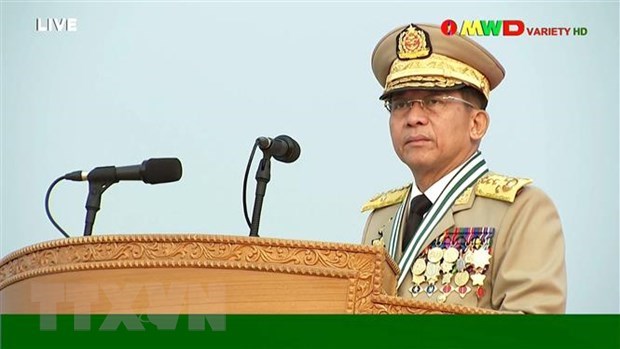 Myanmar's Chairman of the State Administrative Council Senior General Min Aung Hlaing (Photo: AFP/VNA)