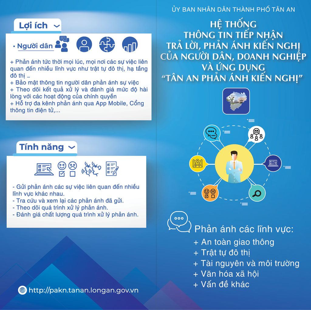 Tan An City deploys the system of Tan An PAKN application 