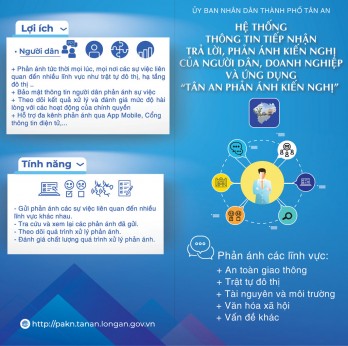 Tan An City deploys system of Tan An PAKN application