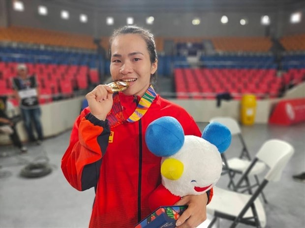 Vuong Thi Huyen will compete in her second Olympics this summer (Photo: thethao247.vn)