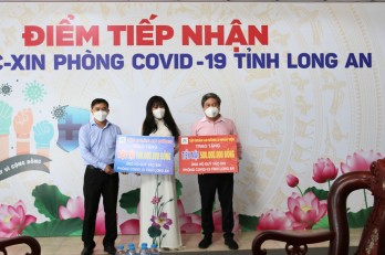 Công ty TNHH Tập đoàn An Nông ủng hộ 500 triệu đồng cho Quỹ vắc-xin phòng Covid-19 tỉnh Long An