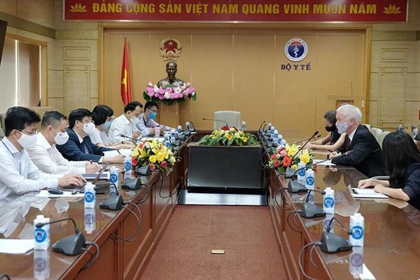 At a meeting between representatives of UNICEF and Ministry of Health (Photo: VNA)