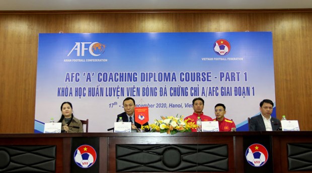 Despite impacts from the COVID-19 pandemic, the Vietnam Football Federation still organises a full range of courses as planned. (Photo courtesy of VFF)