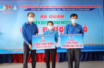 Tỉnh đoàn Long An ra quân Chiến dịch 'Hoa phượng đỏ' năm 2021