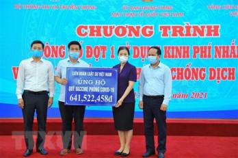 Đã có hơn 464.600 tổ chức, cá nhân tham gia đóng góp vào Quỹ vaccine