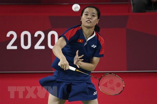 Vietnamese badminton player Nguyen Thuy Linh (Photo: AFP/VNA)