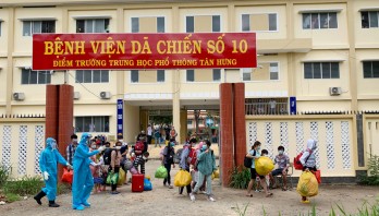 Tân Hưng: Bệnh viện dã chiến số 10 có 108 bệnh nhân Covid-19 xuất viện