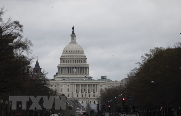 Tòa nhà Quốc hội Mỹ ở Washington, DC. (Ảnh: THX/TTXVN)