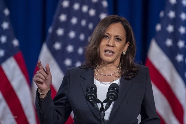 Phó Tổng thống Mỹ Kamala Harris. (Ảnh: AFP/TTXVN)