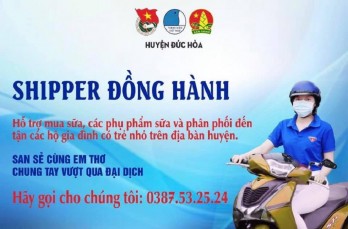 Shipper đồng hành hỗ trợ người dân