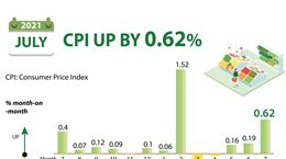 July CPI up by 0.62% month-on-month