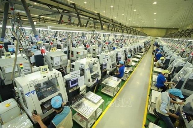 A production line of a foreign-invested firm in Thai Nguyen province (Photo: VNA)