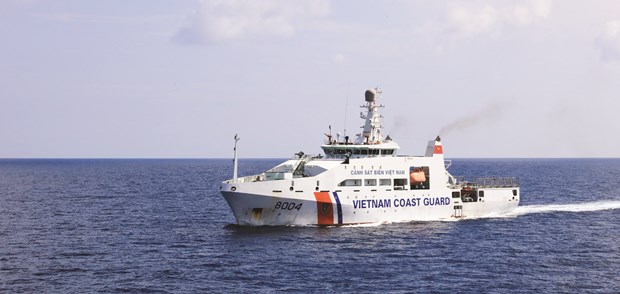 A ship of Vietnam coast guard force (Photo: VNA)