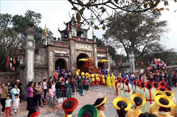  Co Loa Festival in Dong Anh district, Hanoi. It is usually held after Tet (Lunar New Year) holiday. (Photo: VNA)