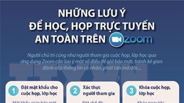 Những lưu ý để họp, học trực tuyến an toàn trên Zoom