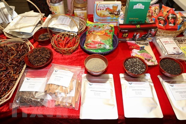 Vietnam's spices and seasonings are on show at a recent fair in Italy (Photo: VNA)