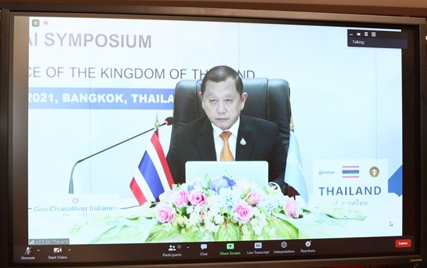 President of the Audit Commission of Thailand Chanathap Indamr at the event (Photo: VNA)